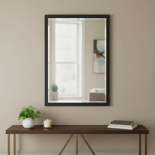 31" Black Framed Accent Mirror HomeRoots