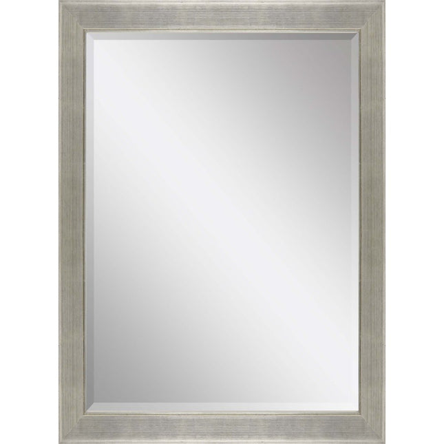 41" Silver Solid Wood Framed Accent Mirror HomeRoots
