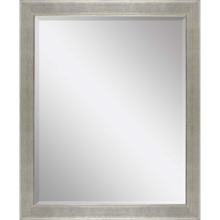 45" Silver Solid Wood Framed Accent Mirror HomeRoots