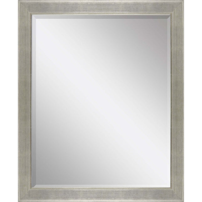 45" Silver Solid Wood Framed Accent Mirror HomeRoots