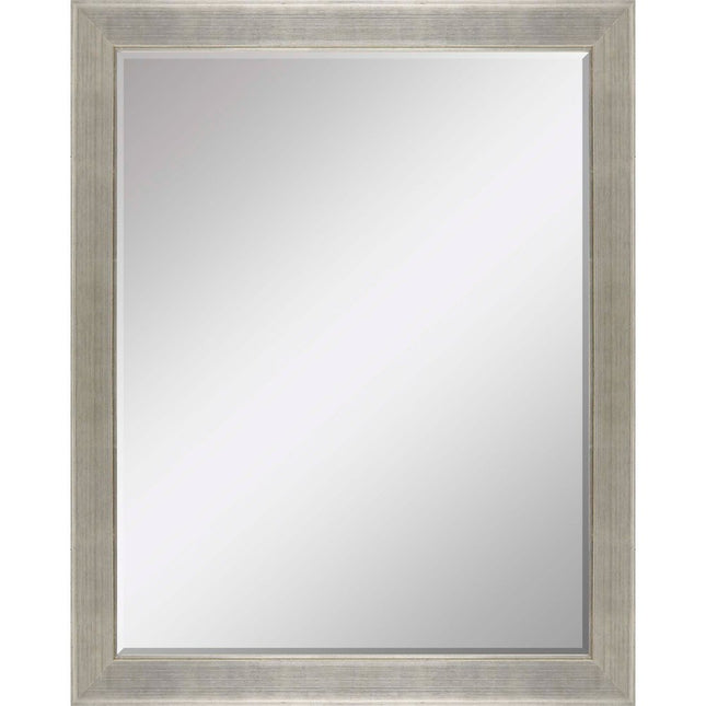 53" Silver Solid Wood Framed Accent Mirror HomeRoots