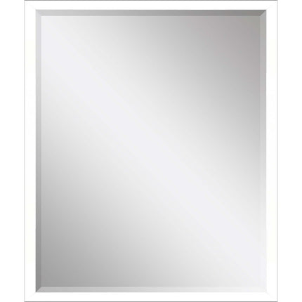 30" White Solid Wood Framed Accent Mirror HomeRoots