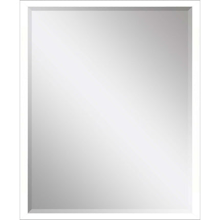 42" White Solid Wood Framed Accent Mirror HomeRoots