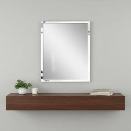 42" White Solid Wood Framed Accent Mirror HomeRoots