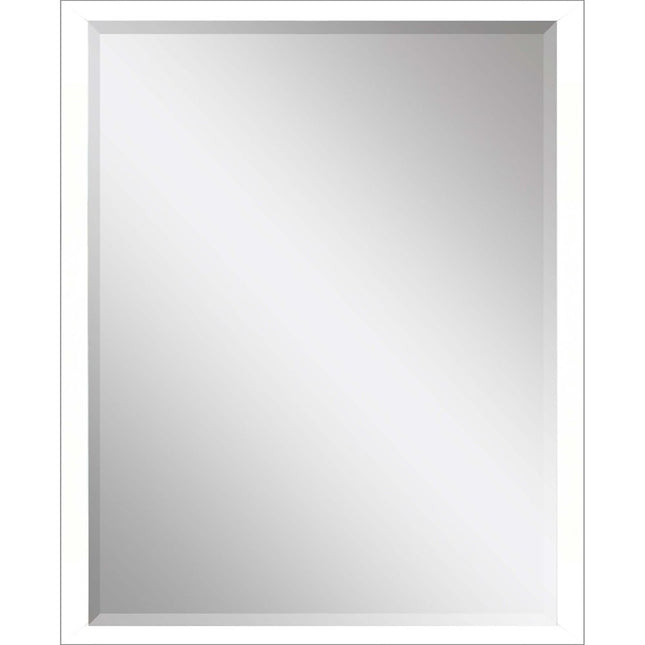 50" White Solid Wood Framed Accent Mirror HomeRoots