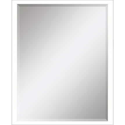 50" White Solid Wood Framed Accent Mirror HomeRoots