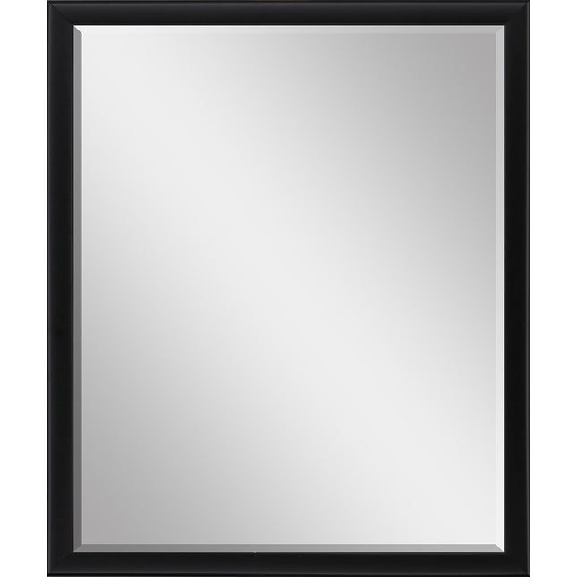 30" Black Solid Wood Framed Accent Mirror HomeRoots