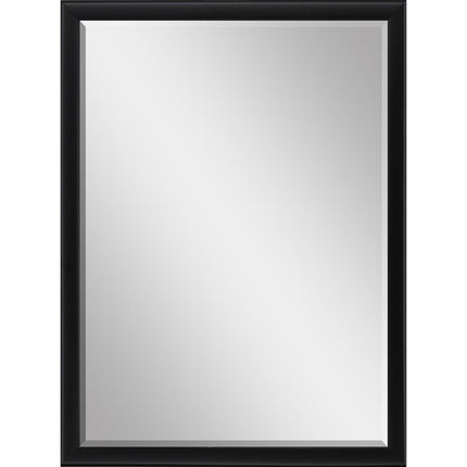 38" Black Solid Wood Framed Accent Mirror HomeRoots