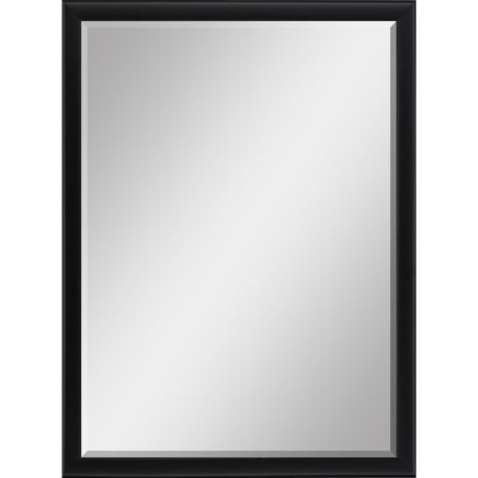 38" Black Solid Wood Framed Accent Mirror HomeRoots