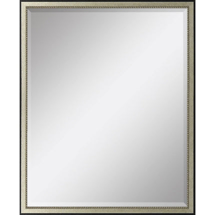 30" Silver Solid Wood Framed Accent Mirror HomeRoots
