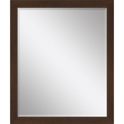 31" Dark Brown Framed Accent Mirror HomeRoots