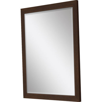 31" Dark Brown Framed Accent Mirror HomeRoots