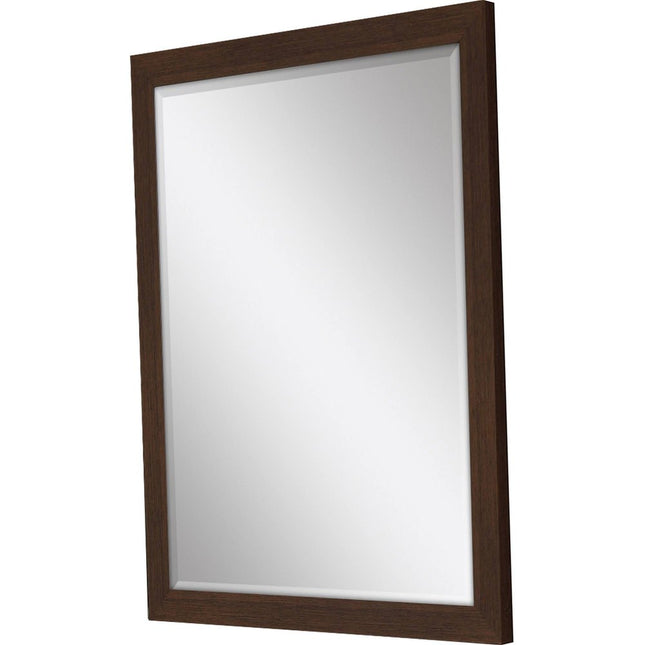 31" Dark Brown Framed Accent Mirror HomeRoots