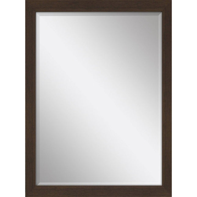 39" Dark Brown Framed Accent Mirror HomeRoots
