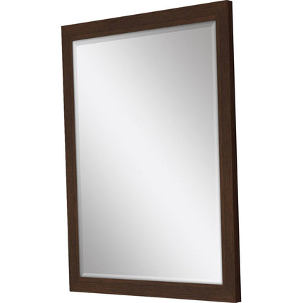 39" Dark Brown Framed Accent Mirror HomeRoots