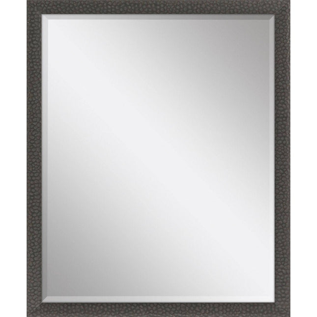31" Dark Brown Solid Wood Framed Accent Mirror HomeRoots