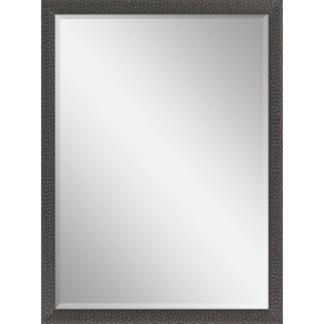 39" Dark Brown Solid Wood Framed Accent Mirror HomeRoots
