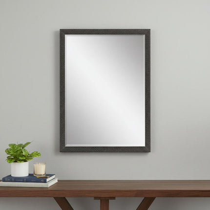 39" Dark Brown Solid Wood Framed Accent Mirror HomeRoots
