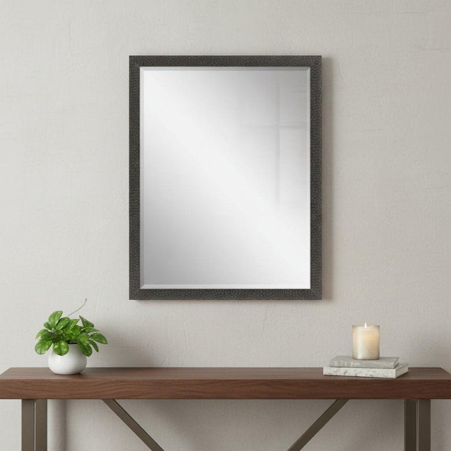 43" Dark Brown Solid Wood Framed Accent Mirror HomeRoots