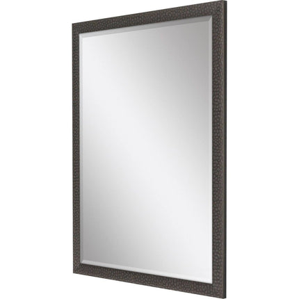 51" Dark Brown Solid Wood Framed Accent Mirror HomeRoots