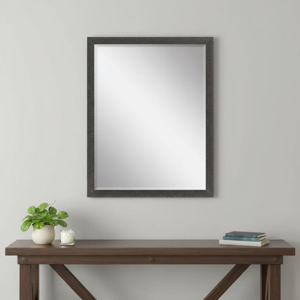 51" Dark Brown Solid Wood Framed Accent Mirror HomeRoots
