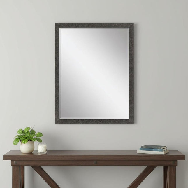 51" Dark Brown Solid Wood Framed Accent Mirror HomeRoots