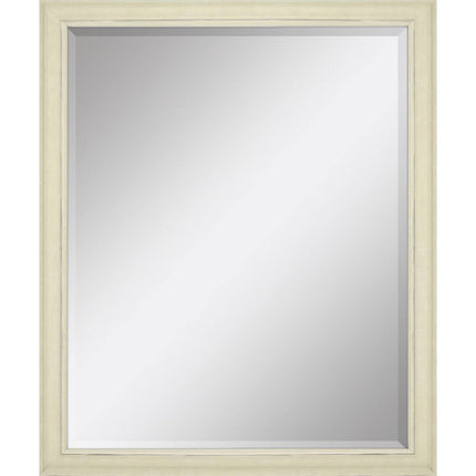 32" White Solid Wood Framed Accent Mirror HomeRoots