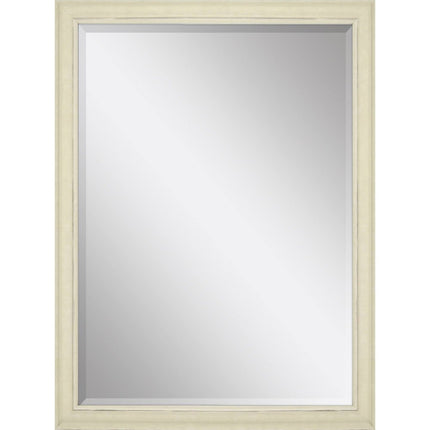 40" White Solid Wood Framed Accent Mirror HomeRoots