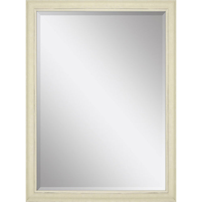 40" White Solid Wood Framed Accent Mirror HomeRoots