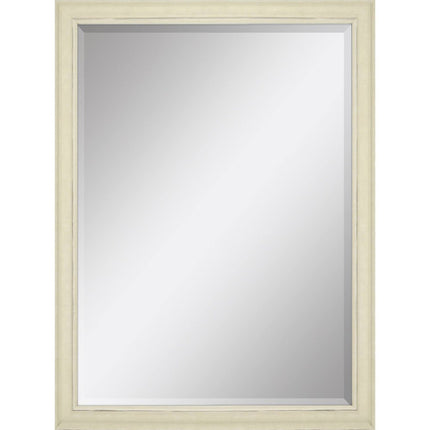 40" White Solid Wood Framed Accent Mirror HomeRoots