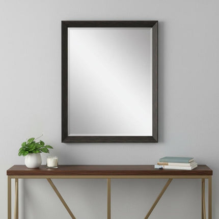 32" Dark Brown Framed Accent Mirror HomeRoots
