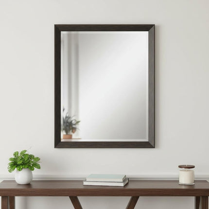 44" Dark Brown Framed Accent Mirror HomeRoots