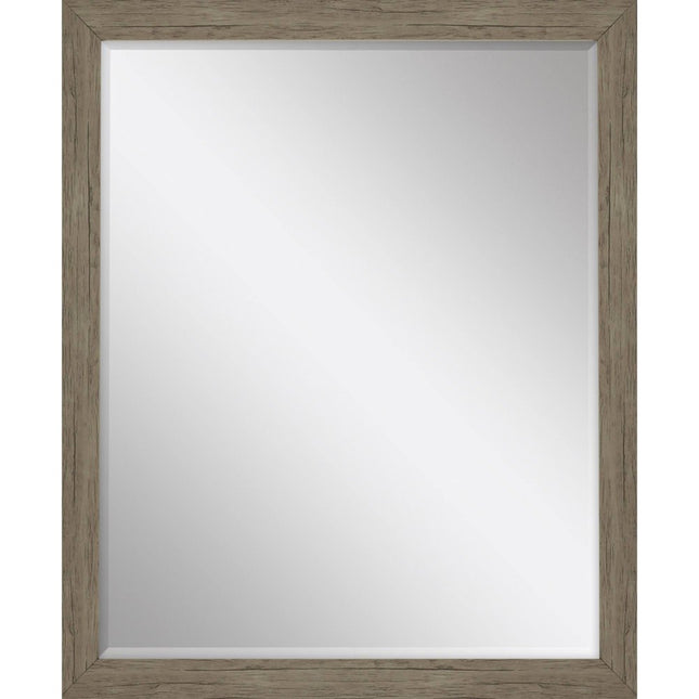 33" Light Brown Framed Accent Mirror HomeRoots