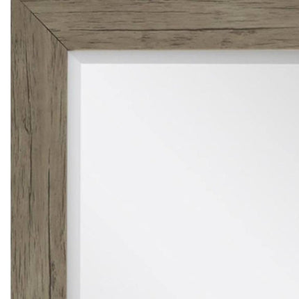 33" Light Brown Framed Accent Mirror HomeRoots