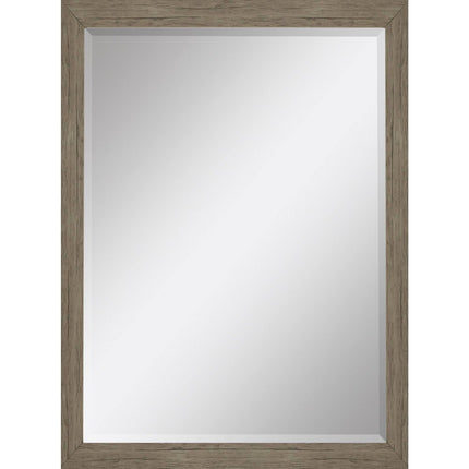 39" Light Brown Framed Accent Mirror HomeRoots