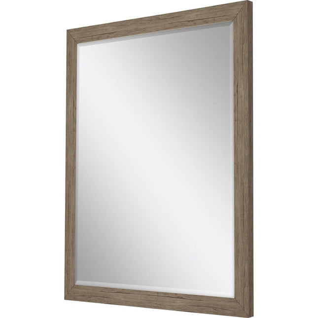 43" Light Brown Framed Accent Mirror HomeRoots