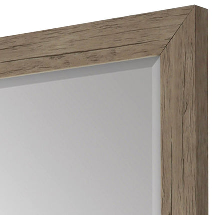 43" Light Brown Framed Accent Mirror HomeRoots