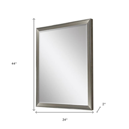44" White Framed Accent Mirror HomeRoots