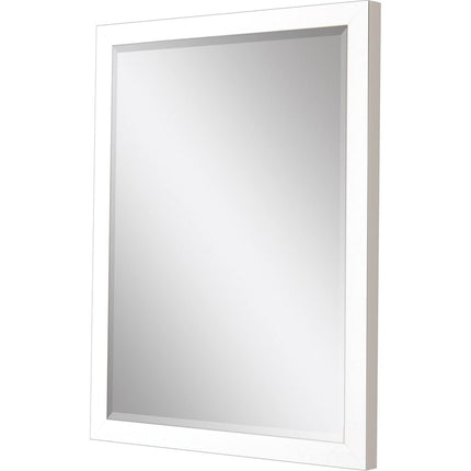 31" White Framed Accent Mirror HomeRoots