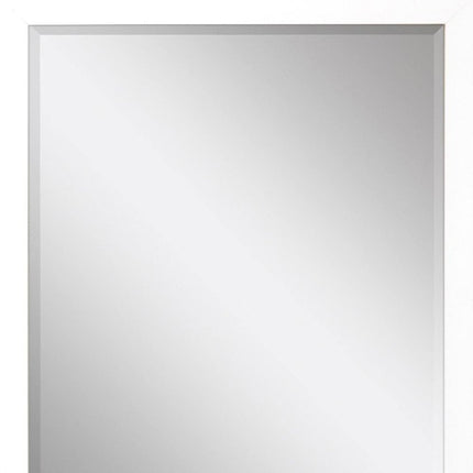 31" White Framed Accent Mirror HomeRoots