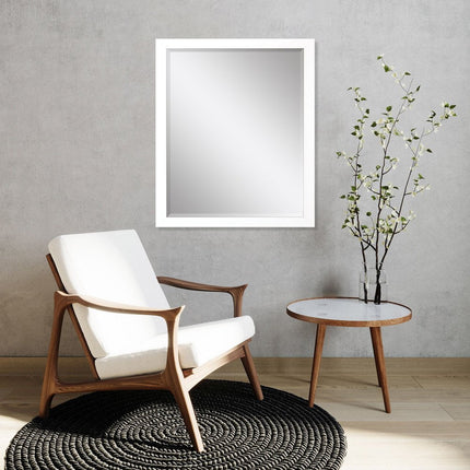 33" White Framed Accent Mirror HomeRoots