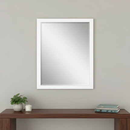33" White Framed Accent Mirror HomeRoots