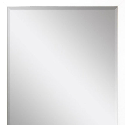 43" White Framed Accent Mirror HomeRoots