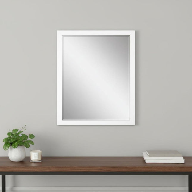 43" White Framed Accent Mirror HomeRoots