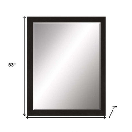 53" Dark Brown Accent Mirror HomeRoots