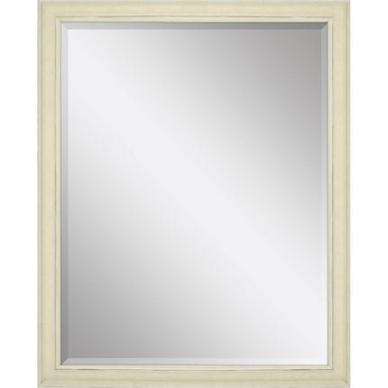 52" Ivory Distressed Wood Framed Accent Mirror HomeRoots