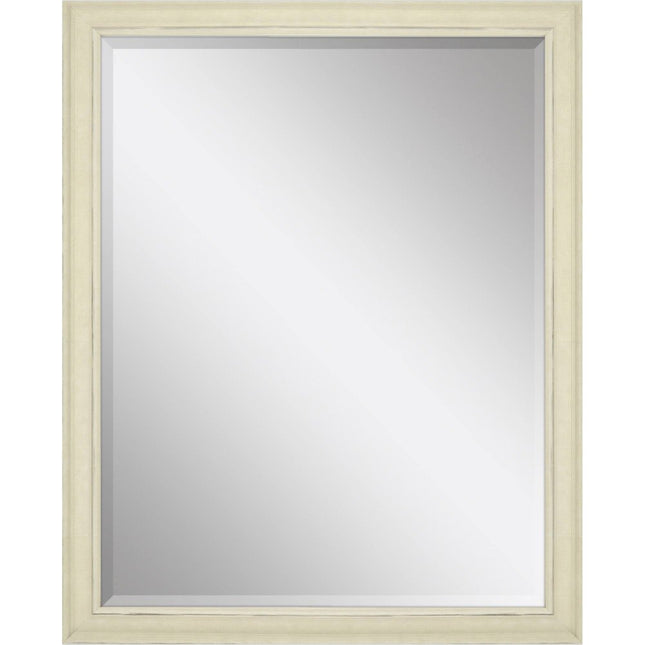 52" Ivory Distressed Wood Framed Accent Mirror HomeRoots