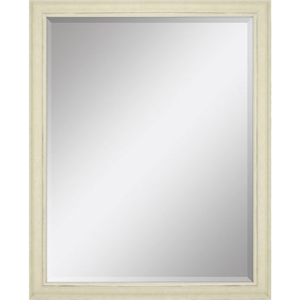 52" Ivory Distressed Wood Framed Accent Mirror HomeRoots