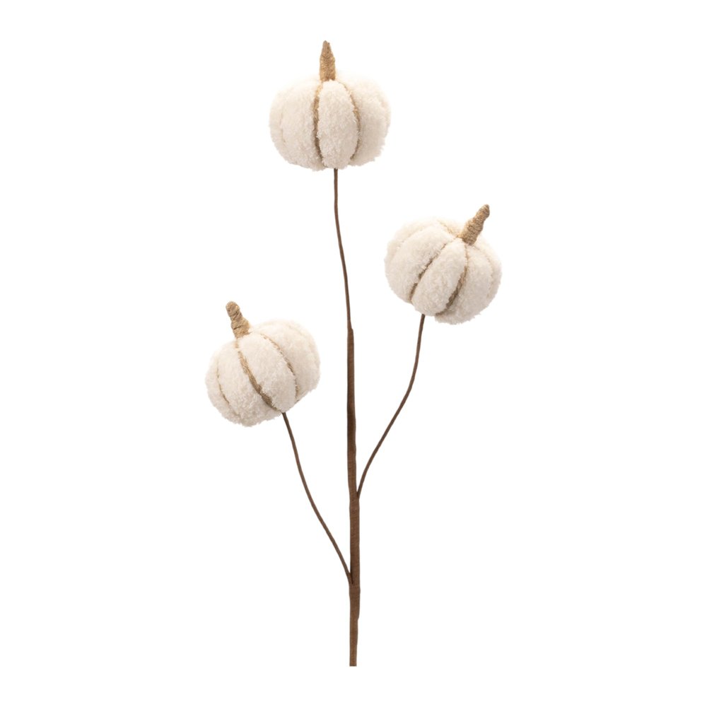 Six Cream Cream Fall Mini Pumpkins Wreath Sprays