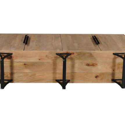 84" Beige Solid Wood Carved Geometric Sideboard with Four Doors HomeRoots